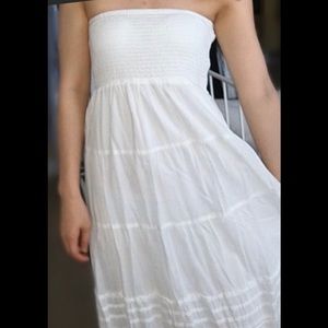 White Tube Maxi Dress
